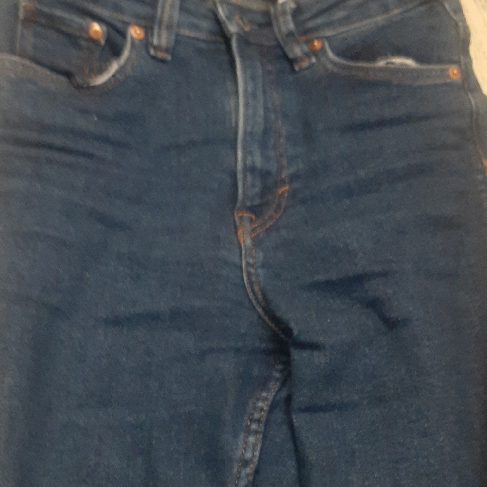 H&M "vintage" skinny high waist blue jeans size 4
